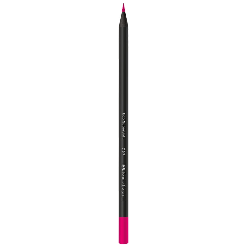 Lápis de cor SuperSoft 12 cores neon + pastel 120712SOFTNP - Faber-Castell