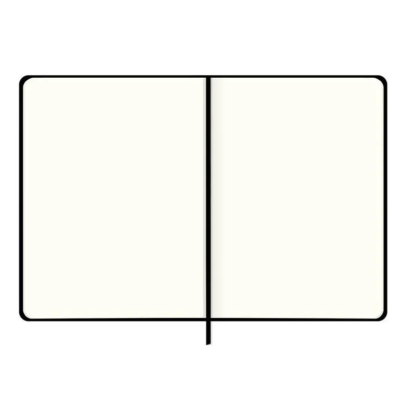 Caderneta capa dura sem pauta 1/8 Fitto 80 folhas Cambridge Preto - Tilibra