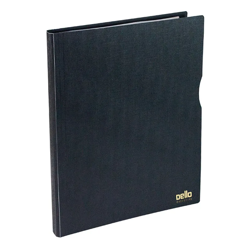 Pasta catálogo A4 com 30 plásticos Executive - preto - 6056.P - Dello