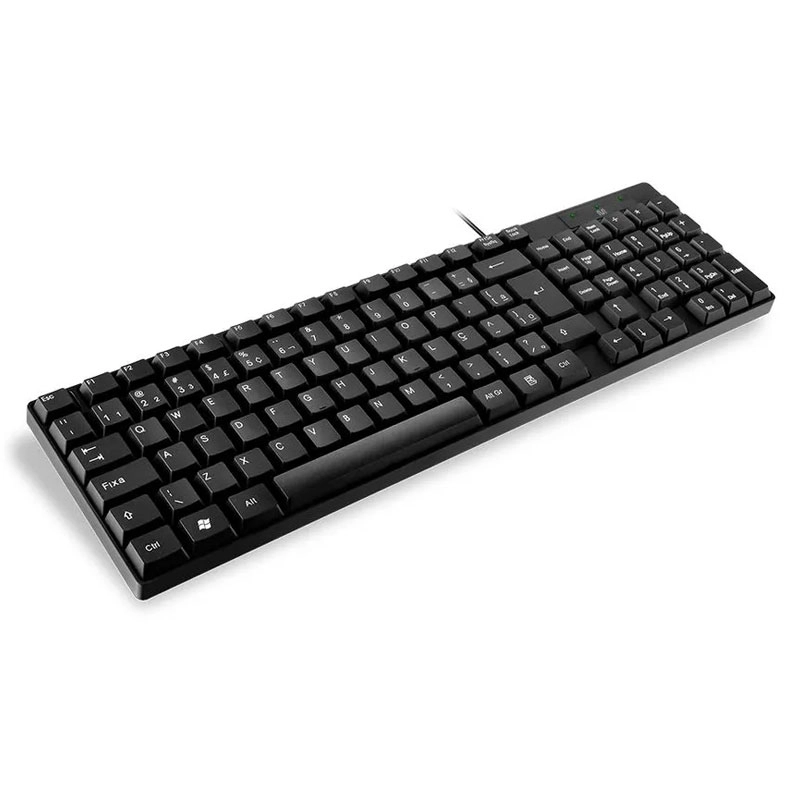 Teclado com fio USB Compacto Preto - TC193 / TF100 - Multi