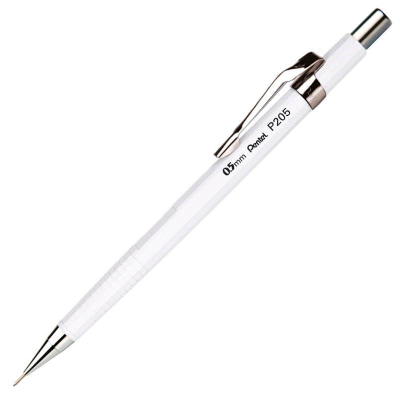 Lapiseira 0.5mm P205 - branca - Pentel