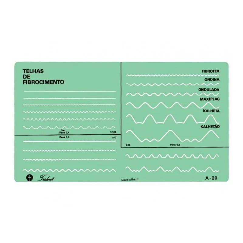 Gabarito arquitetura cobertura A-20 - Trident