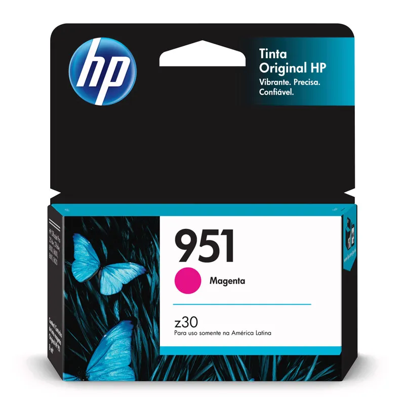 Cartucho HP 951 Original CN051A magenta p/ Officejet Pro 8600, 8600 Plus, 8610, 8620, 276dw