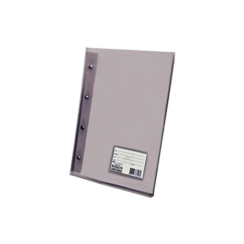Pasta catálogo com visor 5028FM Fumê Transp 10 envelopes plast Dac