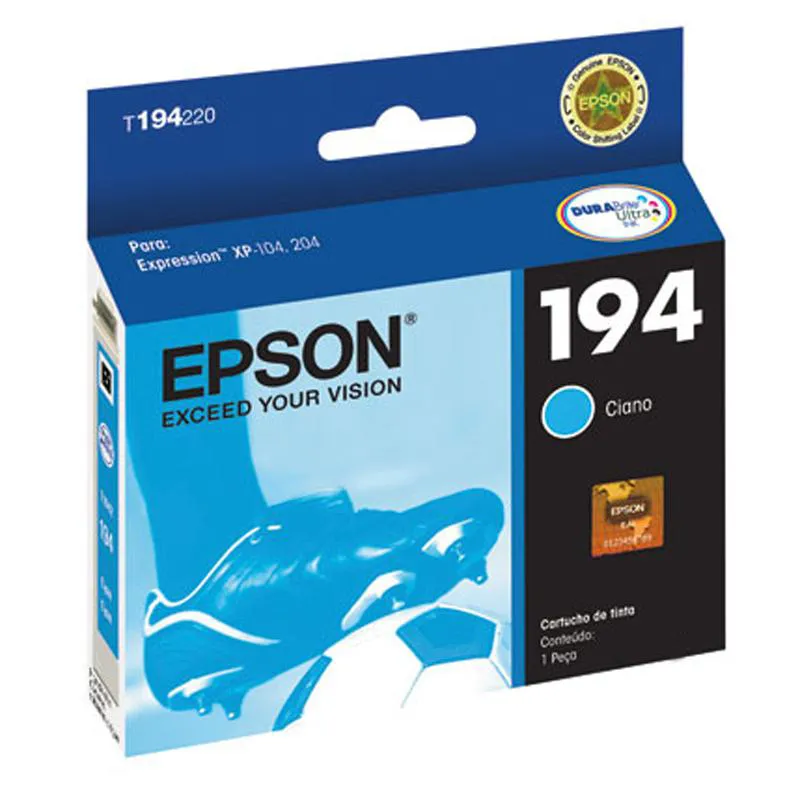 Cartucho Epson (194) T194220 Ciano 150 páginas