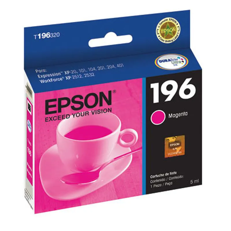 Cartucho Epson (196) T196320 - magenta 290 páginas