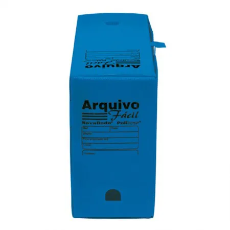 Arquivo morto plástico ofício novaonda azul - Polibras