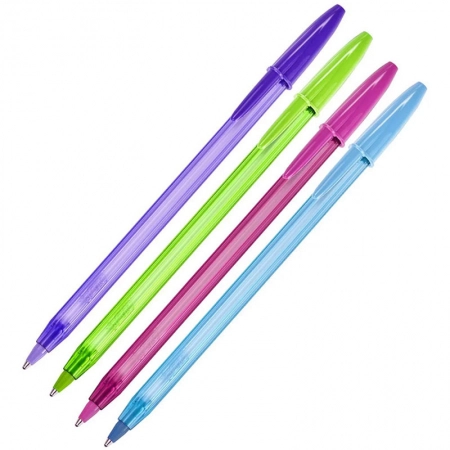 Caneta esferográfica Shimmers Fashion 1.2 AZ/VD/RX/RS com 4 unidades - Bic