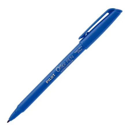 Caneta hidrográfica Office Pen 2.0 azul - Pilot