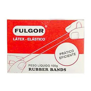Elástico látex n18 amarelo caixa 100g - Fulgor