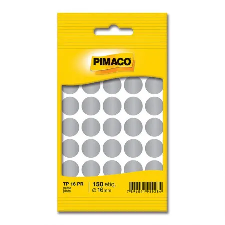 Etiqueta adesiva TP16 - prata - Pimaco