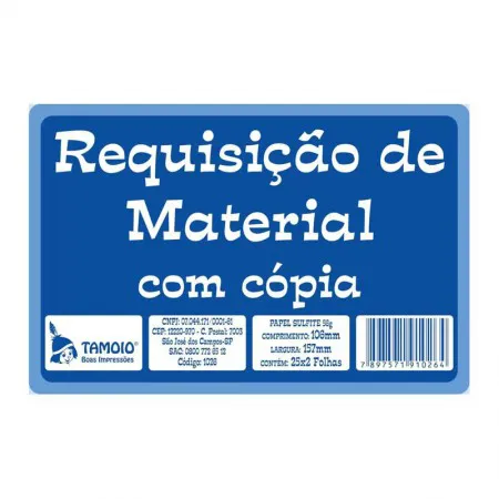 Requisição de material pequeno com cópia 25x2 - Tamoio