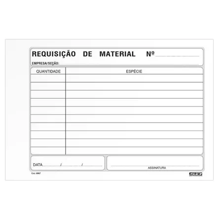 Requisição de material pequeno com cópia 25x2 - Tamoio