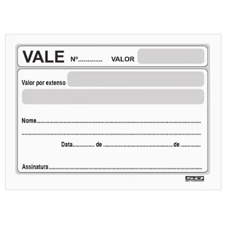 Vale sem canhoto com 50 folhas - São Domingos