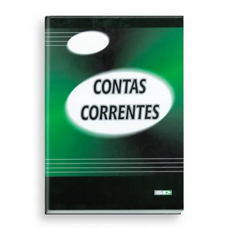 Livro conta corrente 1/4 com 100 folhas - São Domingos