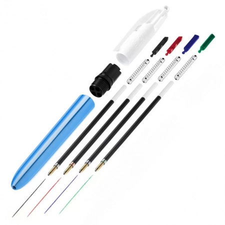 Caneta esferográfica 1.0 retrátil Azul Metálica 4 cores - Bic