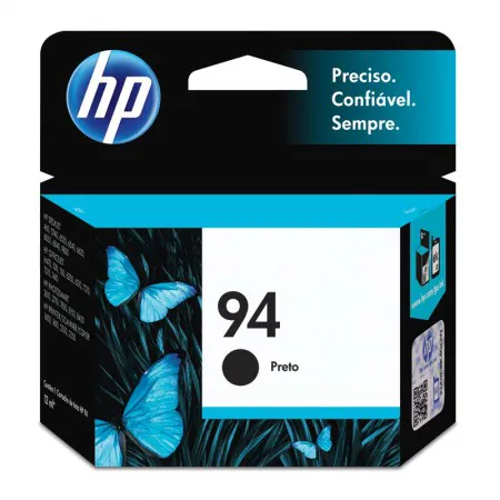 Cartucho HP 94 Original C8765WL preto p/ Officejet H470wbt, 100, Photosmart 8150xi