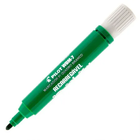 Pincel para quadro branco recarregável WBM-7 verde - Pilot