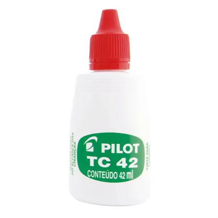 Tinta para carimbo 42ml - Vermelha - Pilot