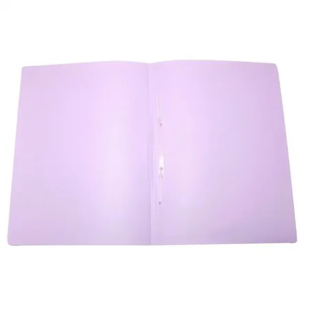 Pasta plástica com grampo ofício - Linho Serena - lilás pastel - 0295.LP - Dello