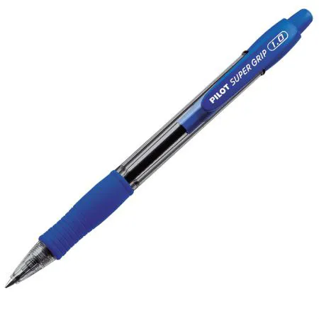 Caneta esferográfica super grip 1.0 azul - Pilot