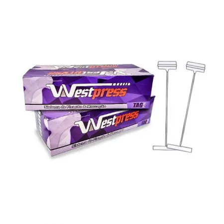 Pino tag plástico 25mm com 5000 unidades - Westpress