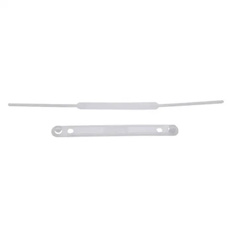 Grampo e mola plástico branco - com 50 unidades - Dello