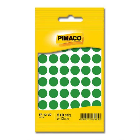 Etiqueta adesiva TP12 - verde - Pimaco