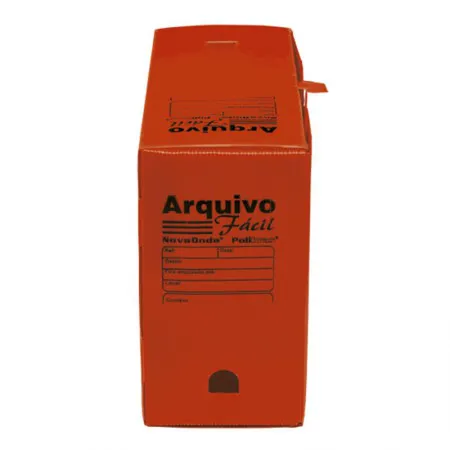 Arquivo morto plástico ofício novaonda vermelho - Polibras