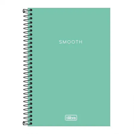 Caderno espiral capa plástica sem pauta 1/4 80 folhas Neon Azul Turquesa - Tilibra