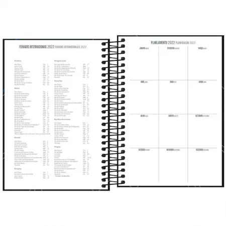 Agenda executiva espiral diária 1/4 Spot 187x129mm 2026 - Tilibra