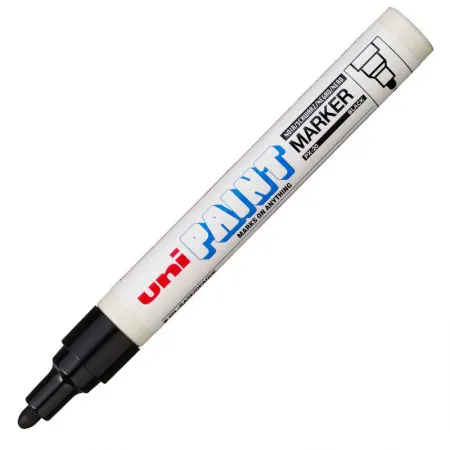 Pincel marcador permanente Paint Marker Preto PX-20 - Uni-Paint