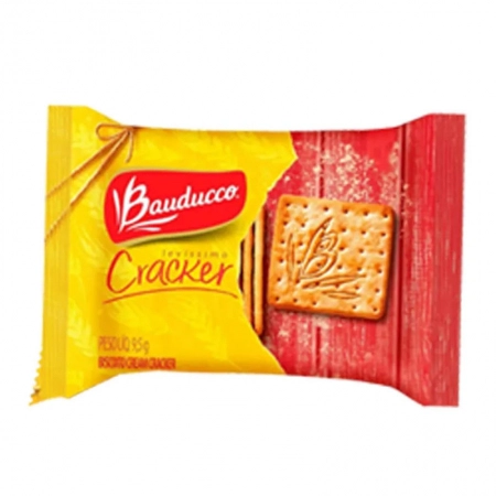 Biscoito sachê Cream Cracker 10g caixa com 370 unidades - Bauducco