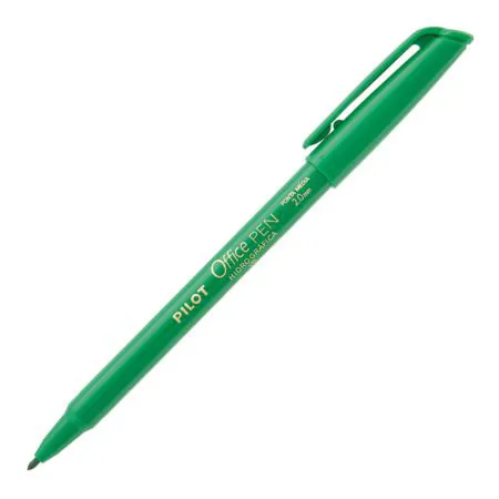 Caneta hidrográfica Office Pen 2.0 verde - Pilot
