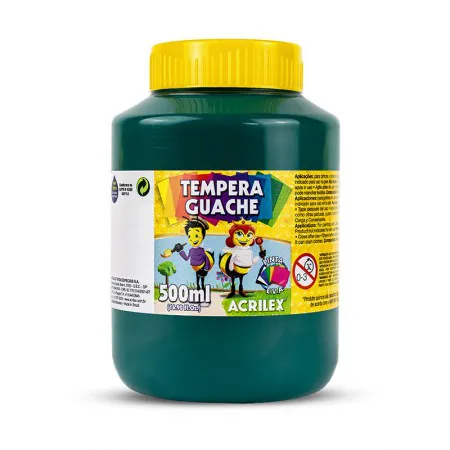 Tinta guache Verde Bandeira 500ml - 511 - Acrilex