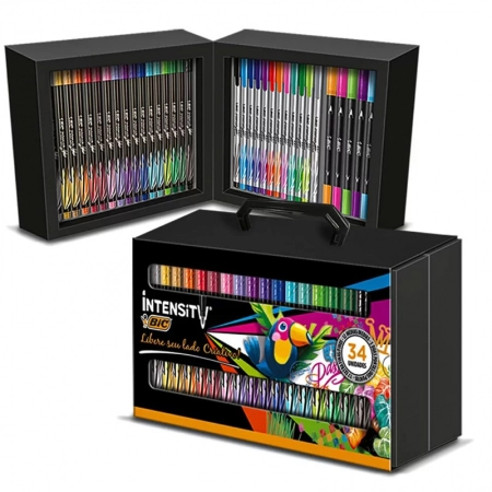 Kit lettering Intensity com 34 itens - Bic