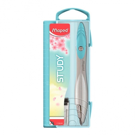 Compasso Metal Study Pastel sem tira linha 194510 - Maped