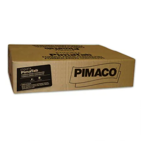 Etiqueta formulário contínuo 4 carreiras 81X36 caixa com 16000 - Pimaco