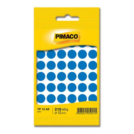 Etiqueta adesiva TP12 - azul - Pimaco