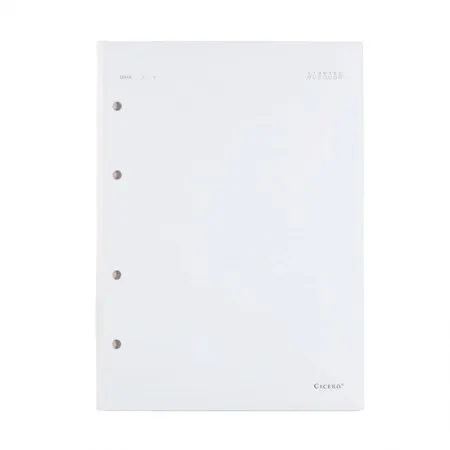 Bloco refil médio criativo argolado Offset sem pauta 40 folhas - Cicero