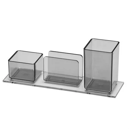 Porta lembrete/lápis/clips Fumê - 940.1 - Acrimet