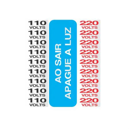 Placa de alumínio 110/220v 120AH - Sinalize