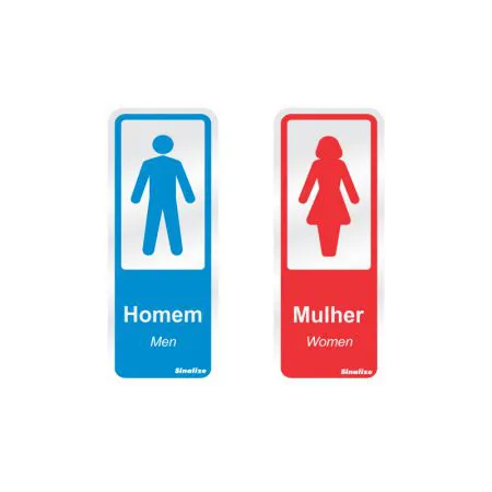 Placa de alumínio sanitário plus 120AN - Sinalize