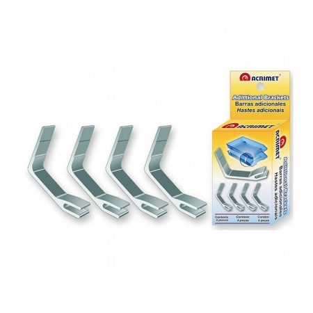 Suporte metálico para caixa correspondência simples modular com 4 peças - Acrimet
