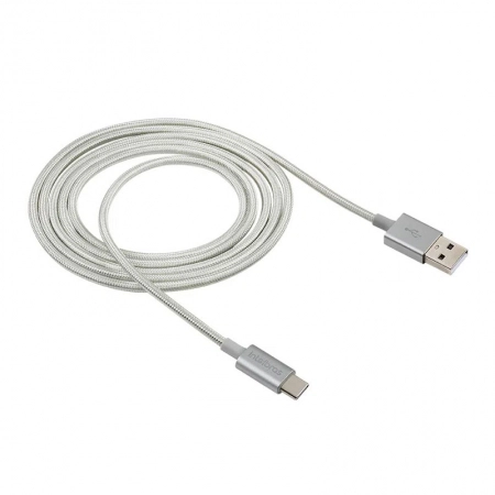 Cabo USB para USB-C Nylon Branco 1,5m EUAC15NB - Intelbras