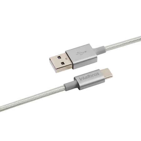 Cabo USB para USB-C Nylon Branco 1,5m EUAC15NB - Intelbras