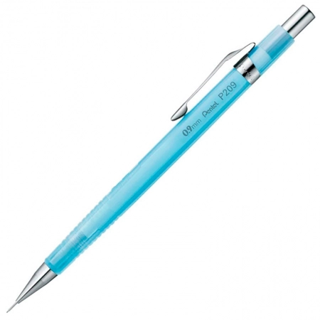 Lapiseira 0.9mm P209 Sharp Clena Azul Transparente - Pentel