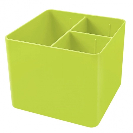 Porta objetos com 3 divisórias Full Color Verde Limão 3020.VL - Dello