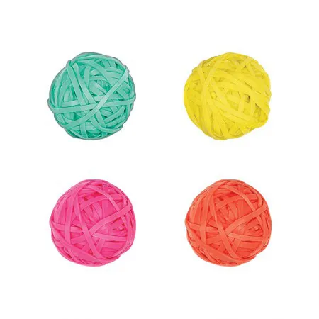 Elástico látex colorido bolinha com 90 unidades 281832 - Tilibra