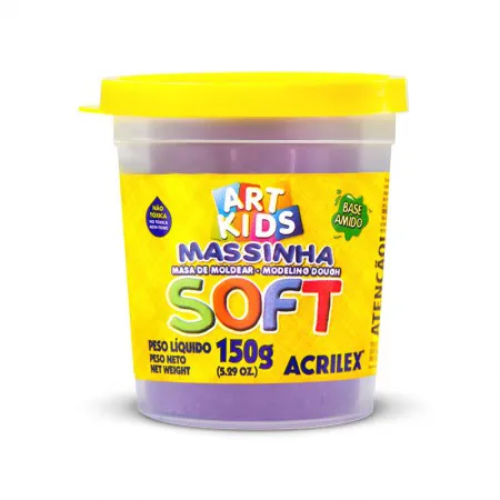 Massa de modelar Soft 150g Violeta 516 - Acrilex